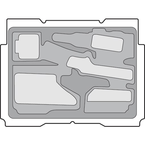 BTI Box 2 Einsatz A14,4 / A18 BS / A18 SBS / A18 DSS 1/4”, Boxen-Einsatz, BTI Box Maschinen-Einsatz, Maschinen-Einsätze